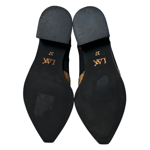 LAX Brown "Snake Skin" Ankle Booties size 37 - EUC - Picture 5 of 8